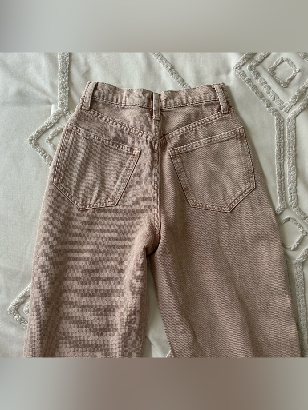 Arizona Jean Company High-Rise Blush Beige Jeans